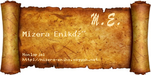 Mizera Enikő névjegykártya